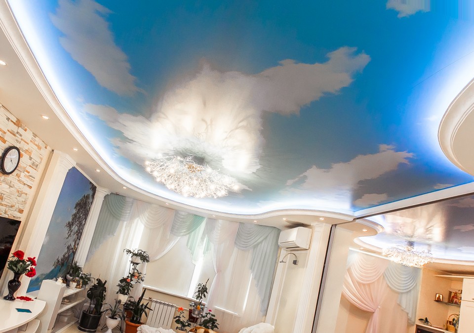 Заказать потолок с фотопечатью в г. Куйбышевский Затон